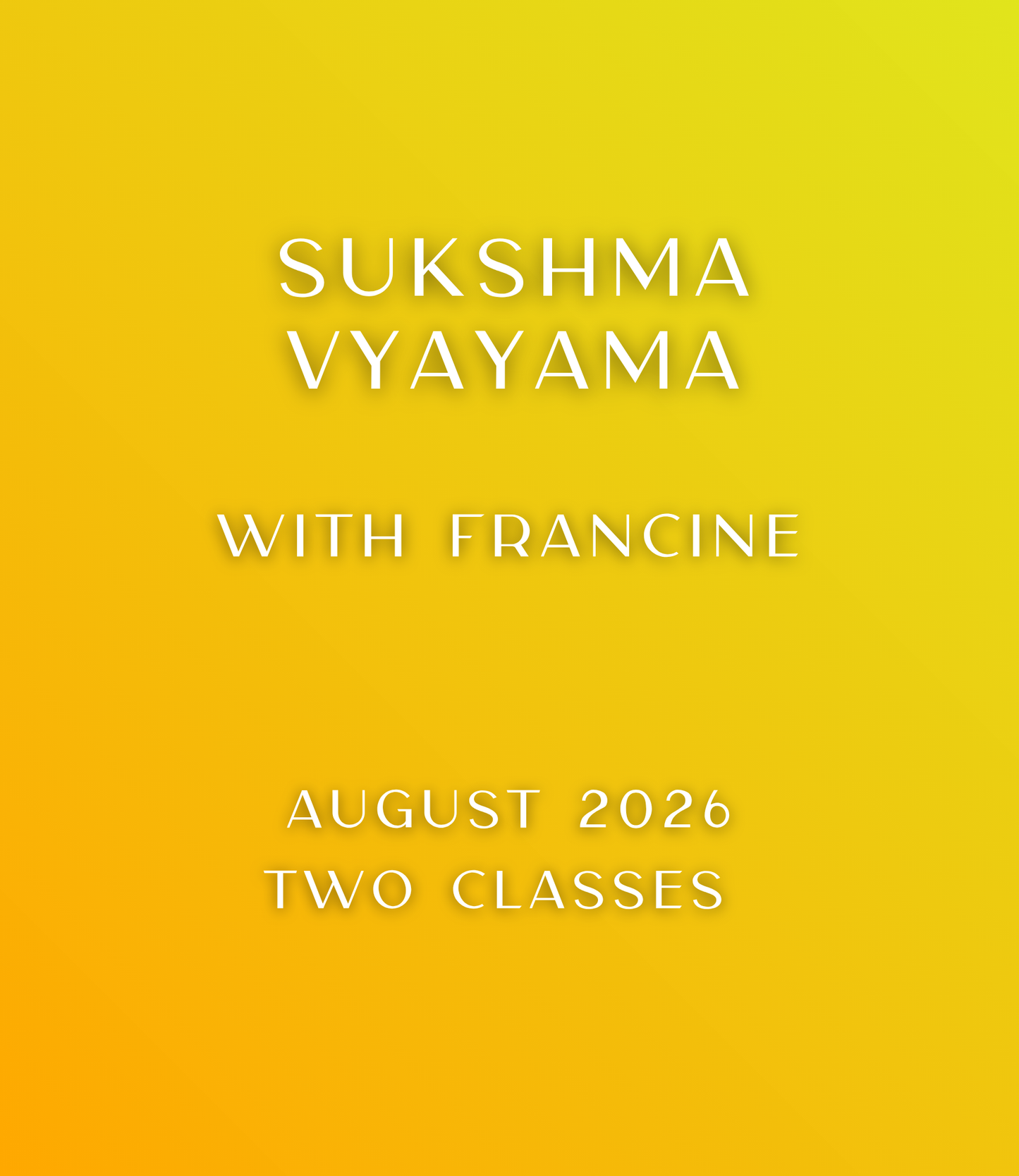 01. Sukshma Yoga Classes (Subtle Body Yoga + Breathwork) | Online