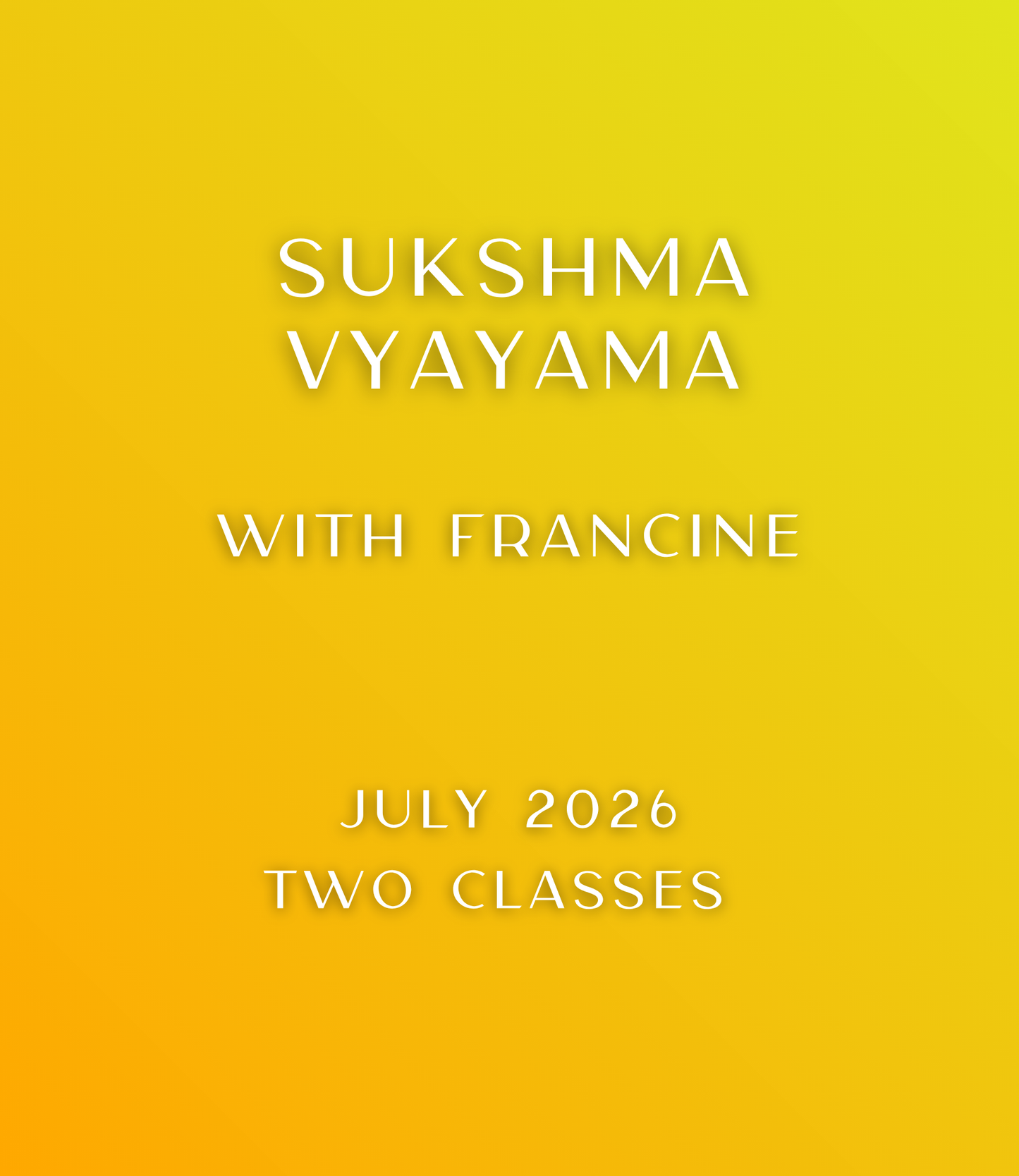01. Sukshma Yoga Classes (Subtle Body Yoga + Breathwork) | Online
