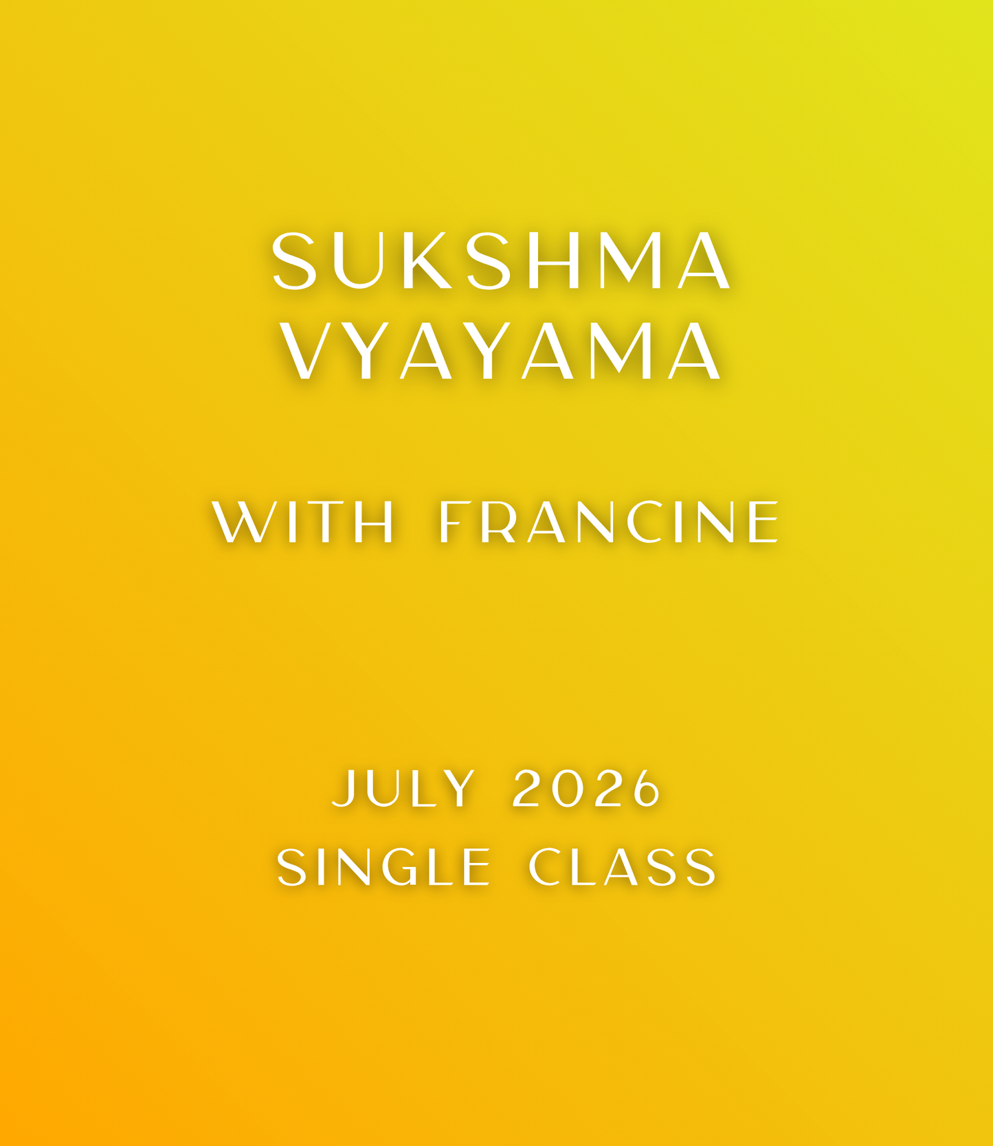 01. Sukshma Yoga Classes (Subtle Body Yoga + Breathwork) | Online